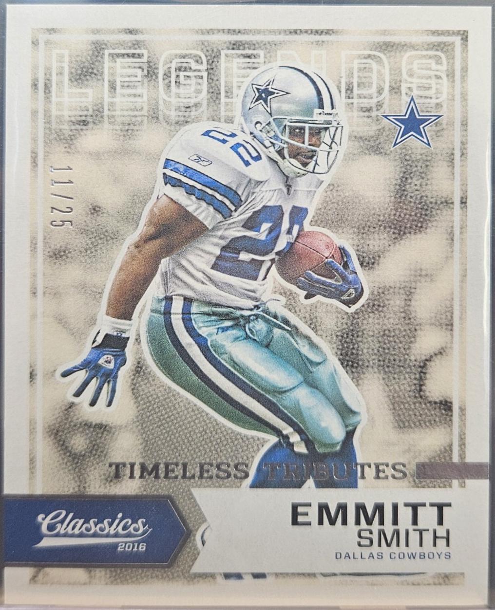 Emmitt Smith [White Jersey Timeless Tributes Silver] #114