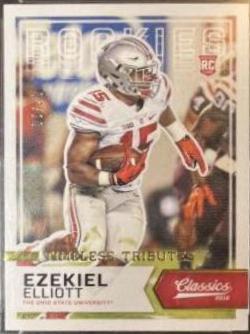 Ezekiel Elliott [White Jersey Timeless Tributes Gold] #212