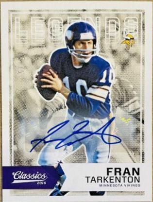 Fran Tarkenton [Autograph] #144