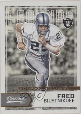 Fred Biletnikoff [Timeless Tributes Bronze] #174