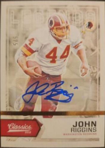 John Riggins [White Jersey Autograph Gold] #177