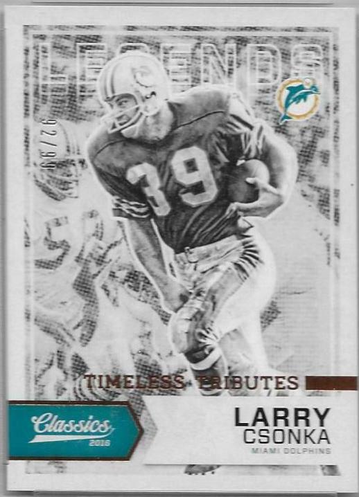 Larry Csonka [Timeless Tributes Bronze] #129