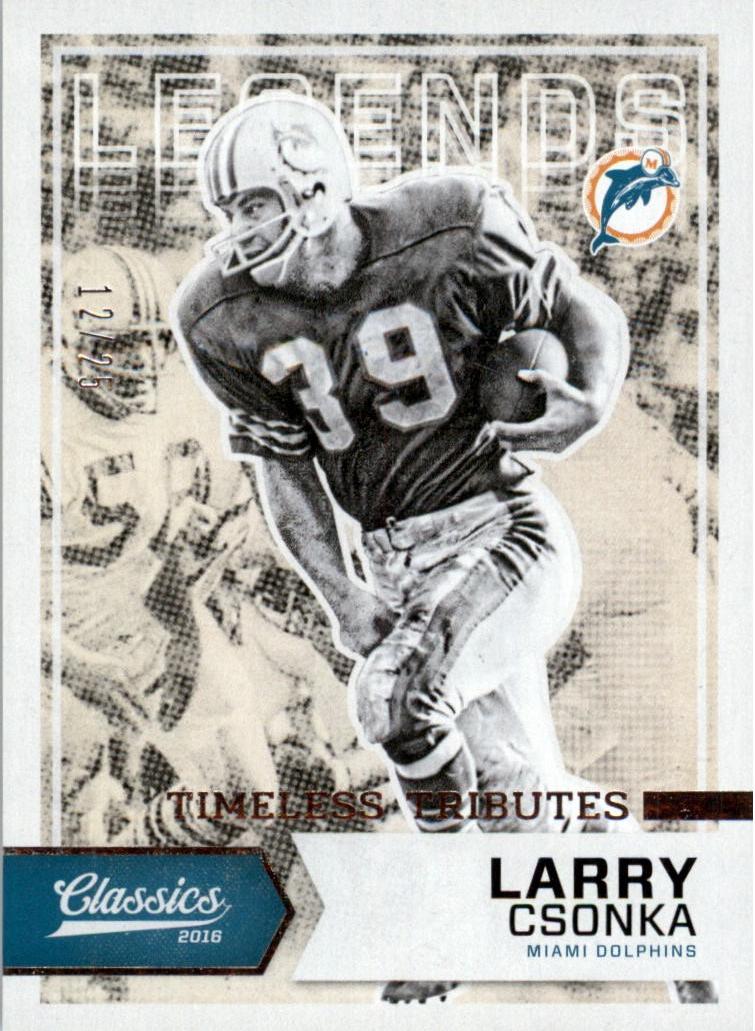 Larry Csonka [Timeless Tributes Silver] #129