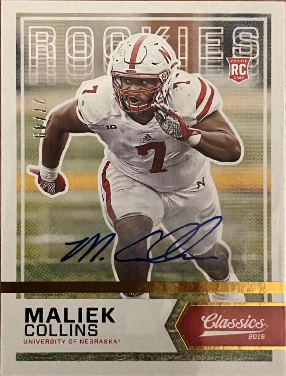 Maliek Collins [Autograph Bronze] #287
