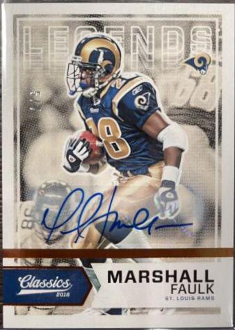 Marshall Faulk [Autograph Silver] #189
