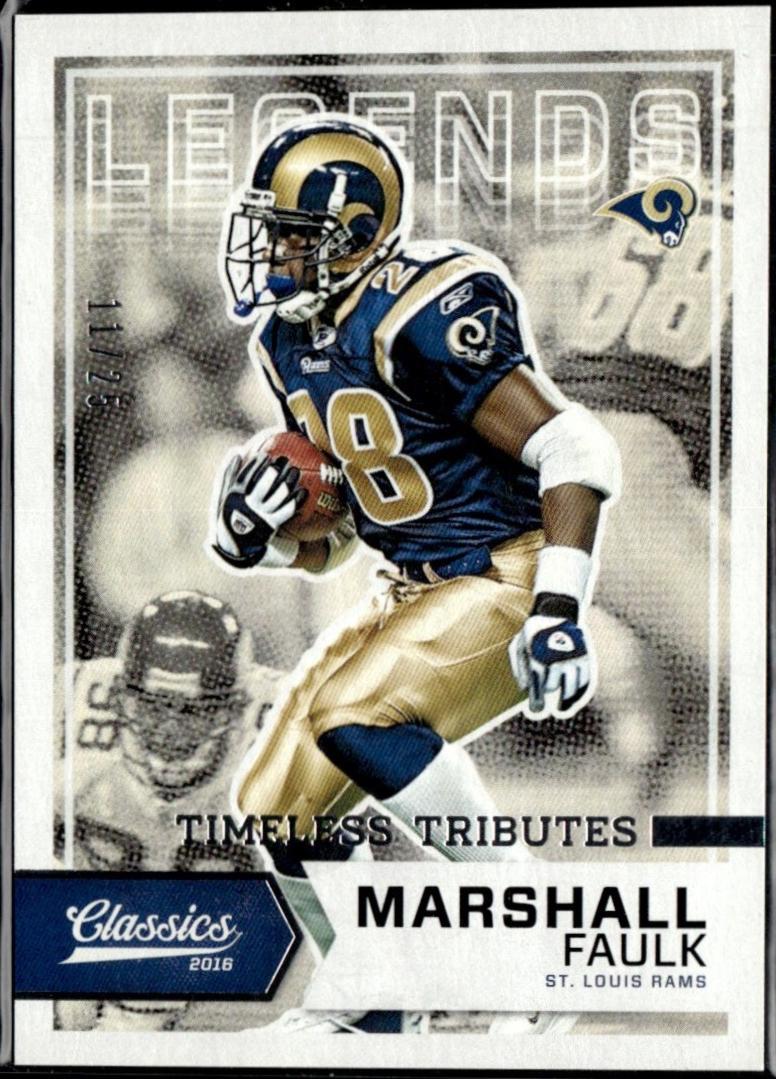 Marshall Faulk [Timeless Tributes Silver] #189