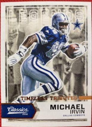 Michael Irvin [Blue Jersey Timeless Tributes Bronze] #199