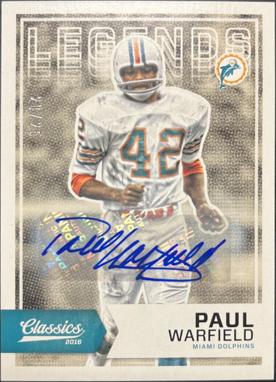 Paul Warfield [Autograph Silver] #141