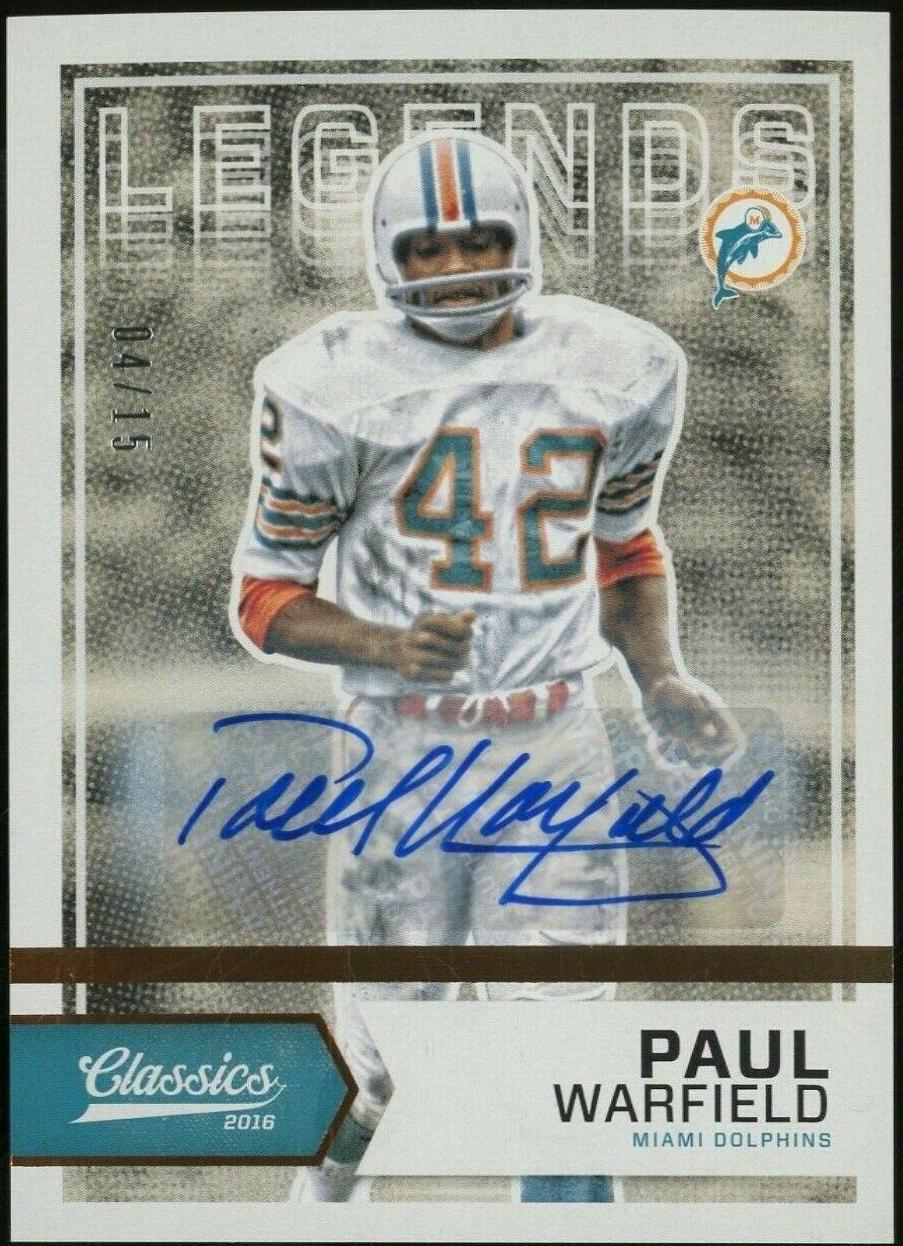 Paul Warfield [Autograph] #141