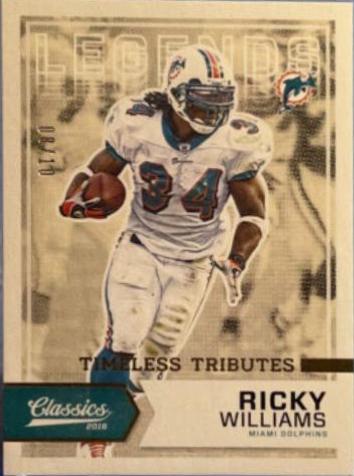 Ricky Williams [Timeless Tributes Gold] #171