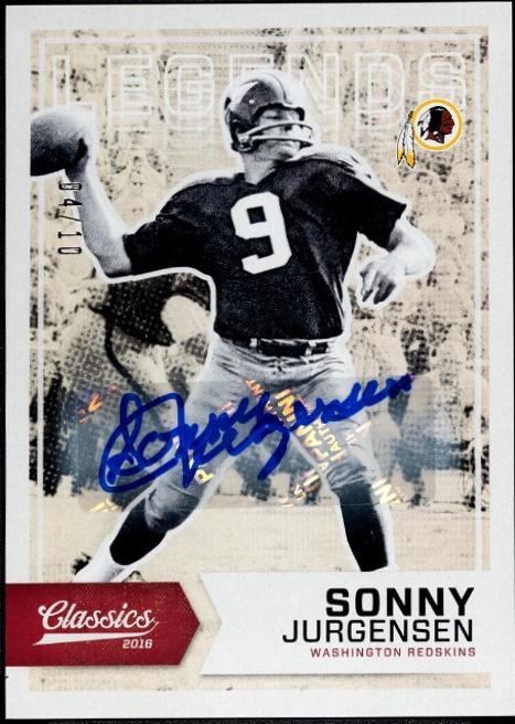Sonny Jurgensen [Autograph] #164