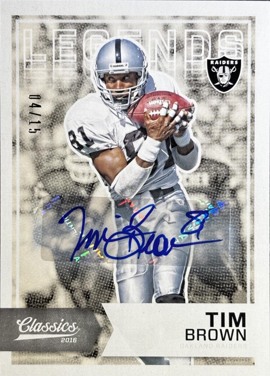 Tim Brown [Autograph] #125