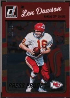 Len Dawson [Press Proof Black] #151