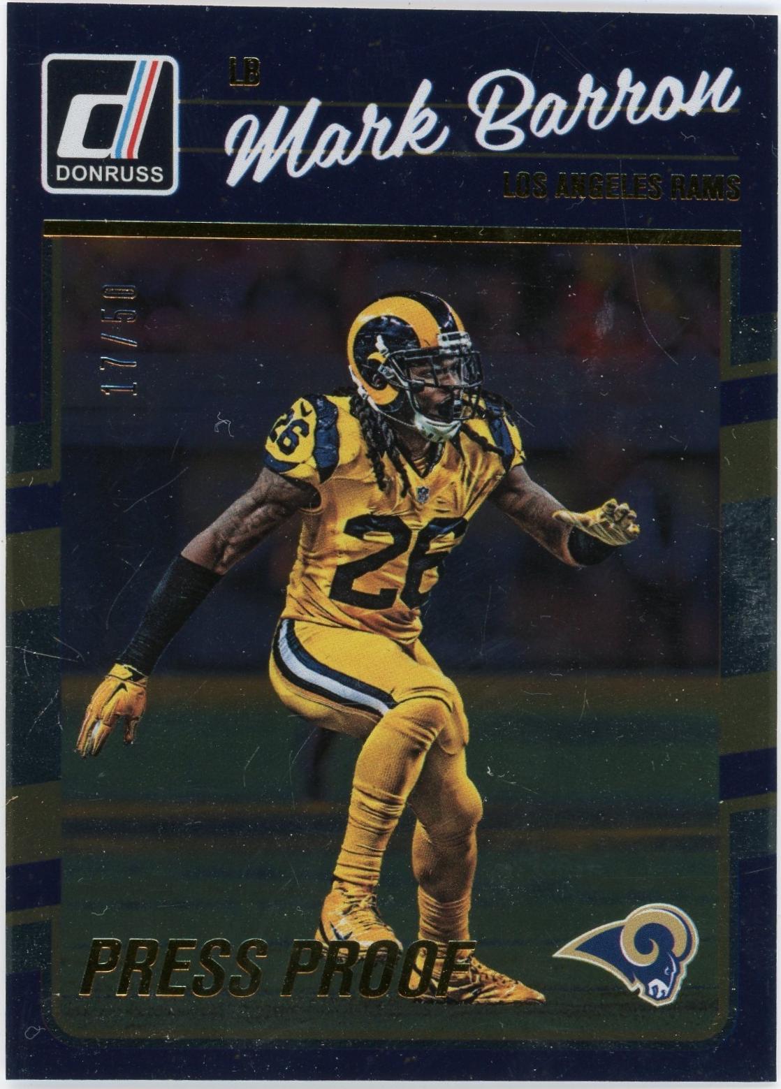 Mark Barron [Press Proof Gold] #159