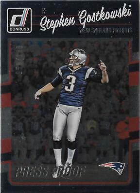 Stephen Gostkowski [Press Proof Silver] #186