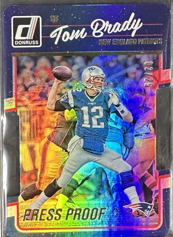 Tom Brady [Press Proof Gold Die Cut] #180