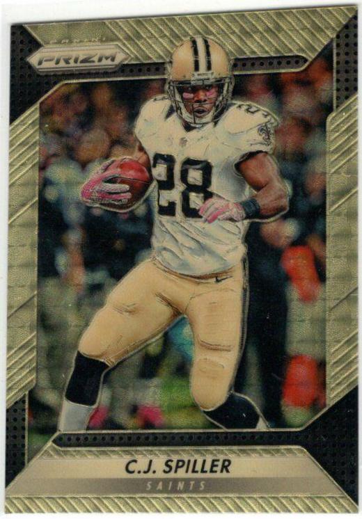 C.J. Spiller [Gold Vinyl Prizm] #131