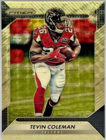 Tevin Coleman [Gold Vinyl Prizm] #11
