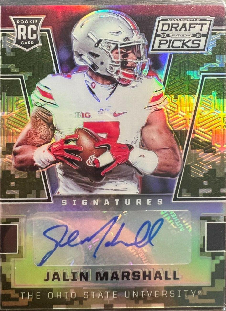 Jalin Marshall [Autograph Camo Prizm] #198