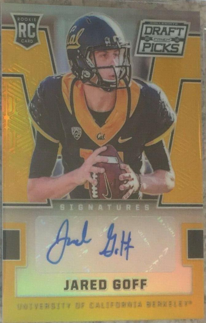 Jared Goff [Autograph Gold Prizm] #102