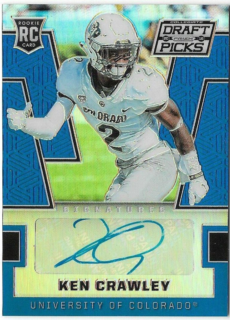 Ken Crawley [Autograph Blue Prizm] #281
