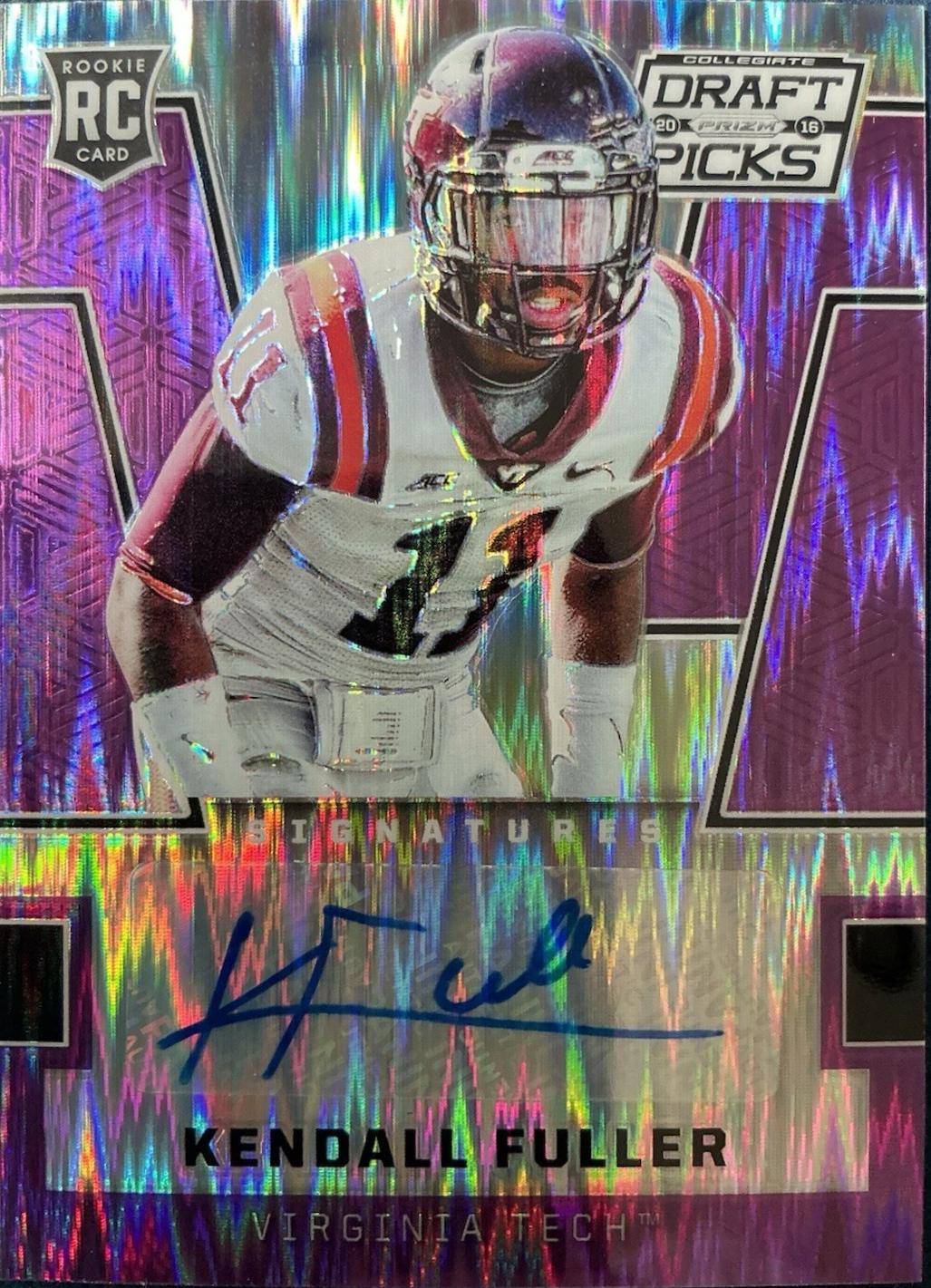 Kendall Fuller [Autograph Purple Flash Prizm] #180