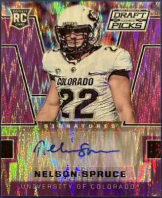 Nelson Spruce [Autograph Purple Flash Prizm] #135