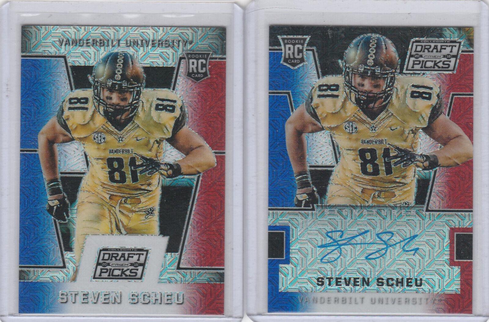Steven Scheu [Autograph Red White and Blue Mojo Prizm] #196