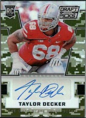 Taylor Decker [Autograph Camo Prizm] #232