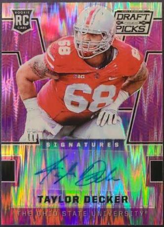 Taylor Decker [Autograph Purple Flash Prizm] #232