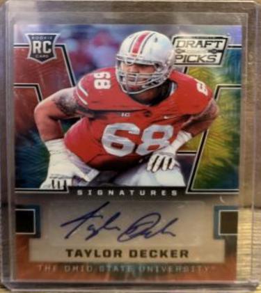 Taylor Decker [Autograph Tie Dyed Prizm] #232