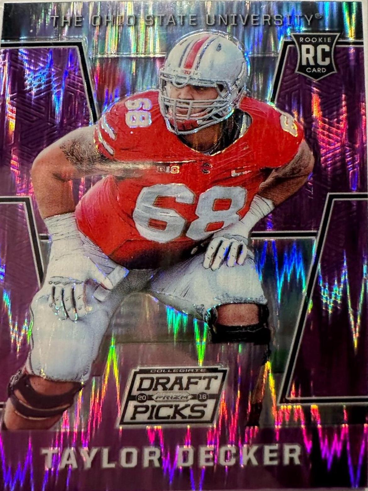Taylor Decker [Purple Flash Prizm] #232