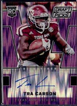 Tra Carson [Autograph Purple Flash Prizm] #194