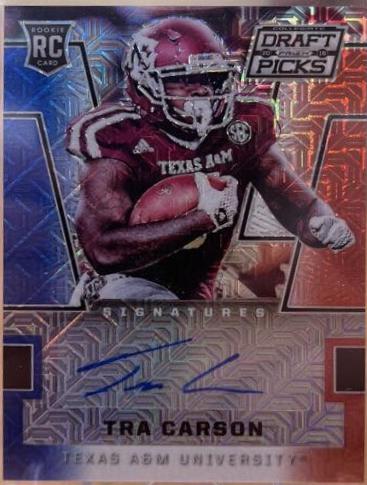 Tra Carson [Autograph Red White and Blue Mojo Prizm] #194