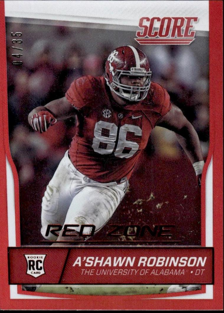 A'Shawn Robinson [Jumbo Red Zone] #391
