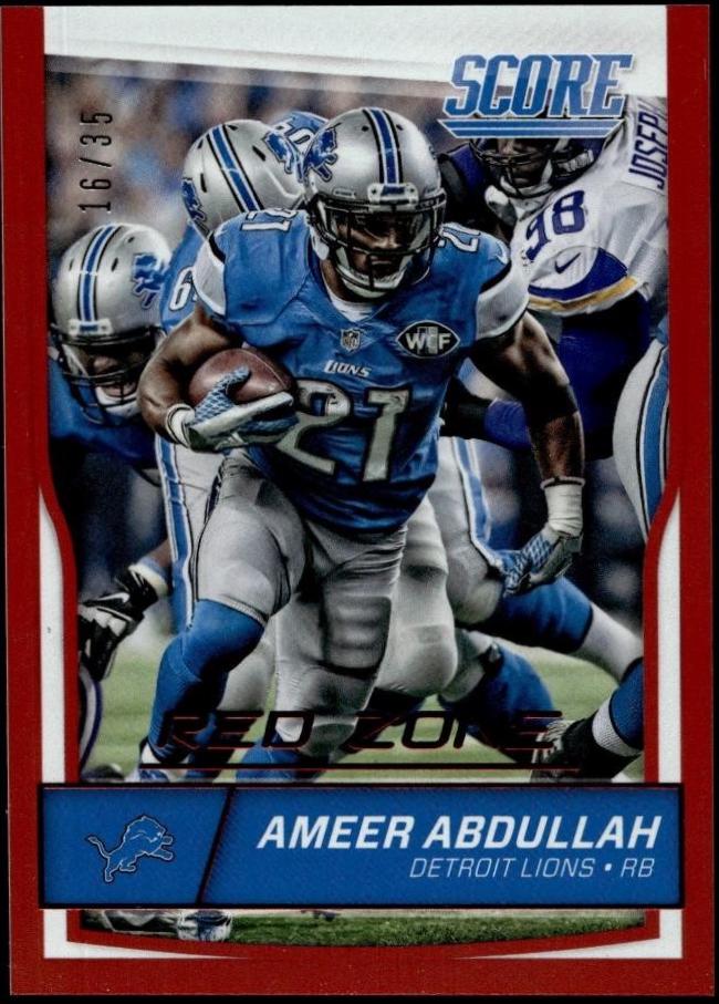 Ameer Abdullah [Jumbo Red Zone] #108