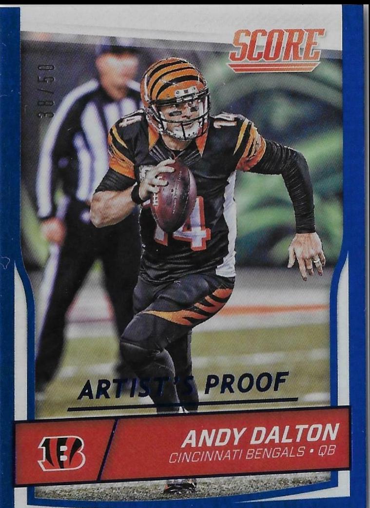Andy Dalton [Jumbo Artist's Proof] #64