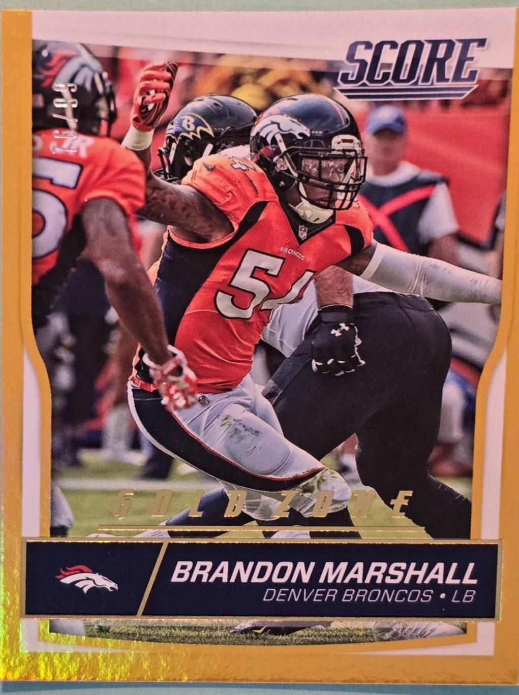 Brandon Marshall [Jumbo Gold Zone] #105