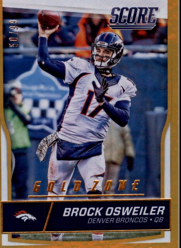 Brock Osweiler [Jumbo Gold Zone] #96