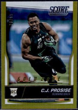 C.J. Prosise [Jumbo Gold Zone] #347