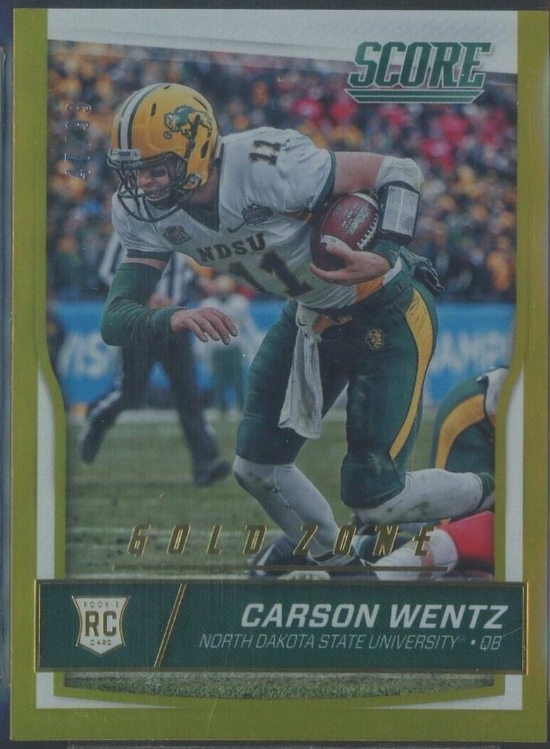 Carson Wentz [Jumbo Gold Zone] #335