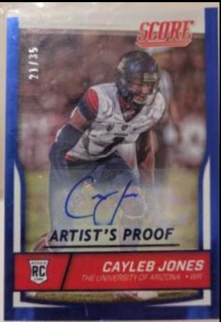 Cayleb Jones [Autograph Artist's Proof] #434