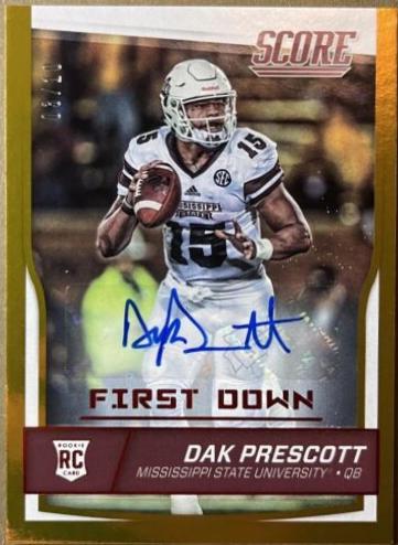 Dak Prescott [Autograph First Down] #337