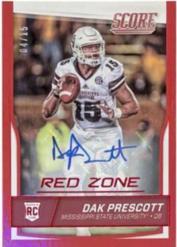 Dak Prescott [Autograph Jumbo Red Zone] #337