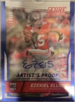 Ezekiel Elliott [Autograph Artist's Proof] #344