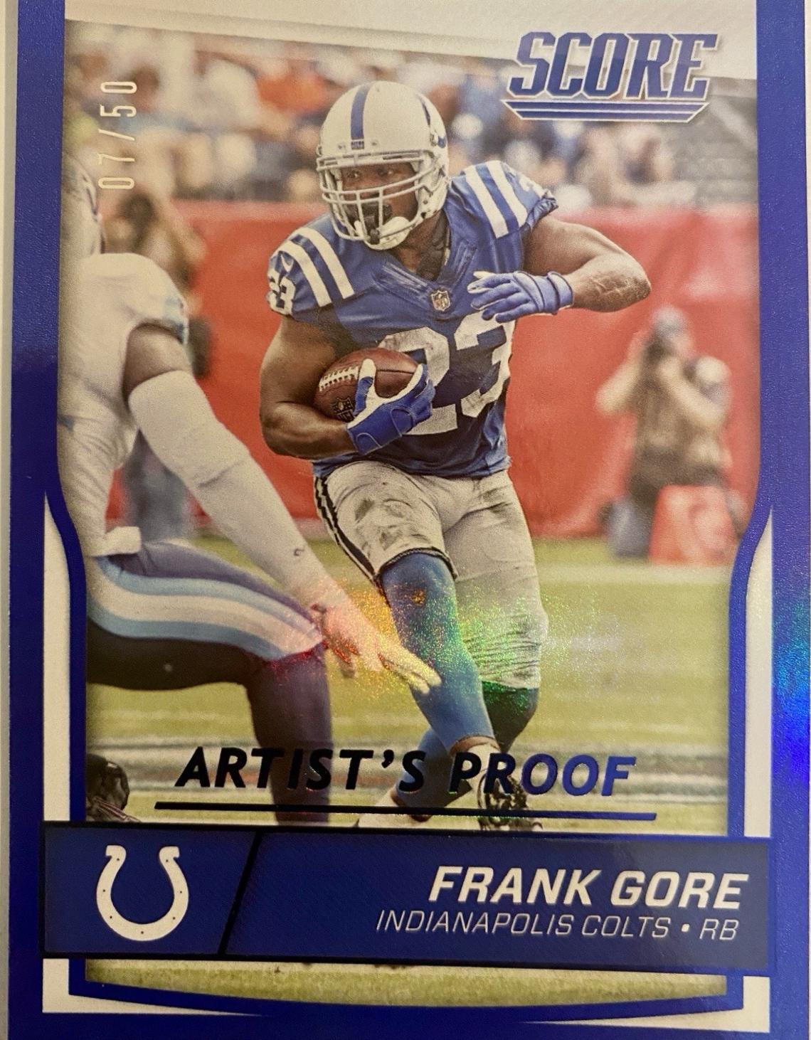 Frank Gore [Jumbo Artist's Proof] #139