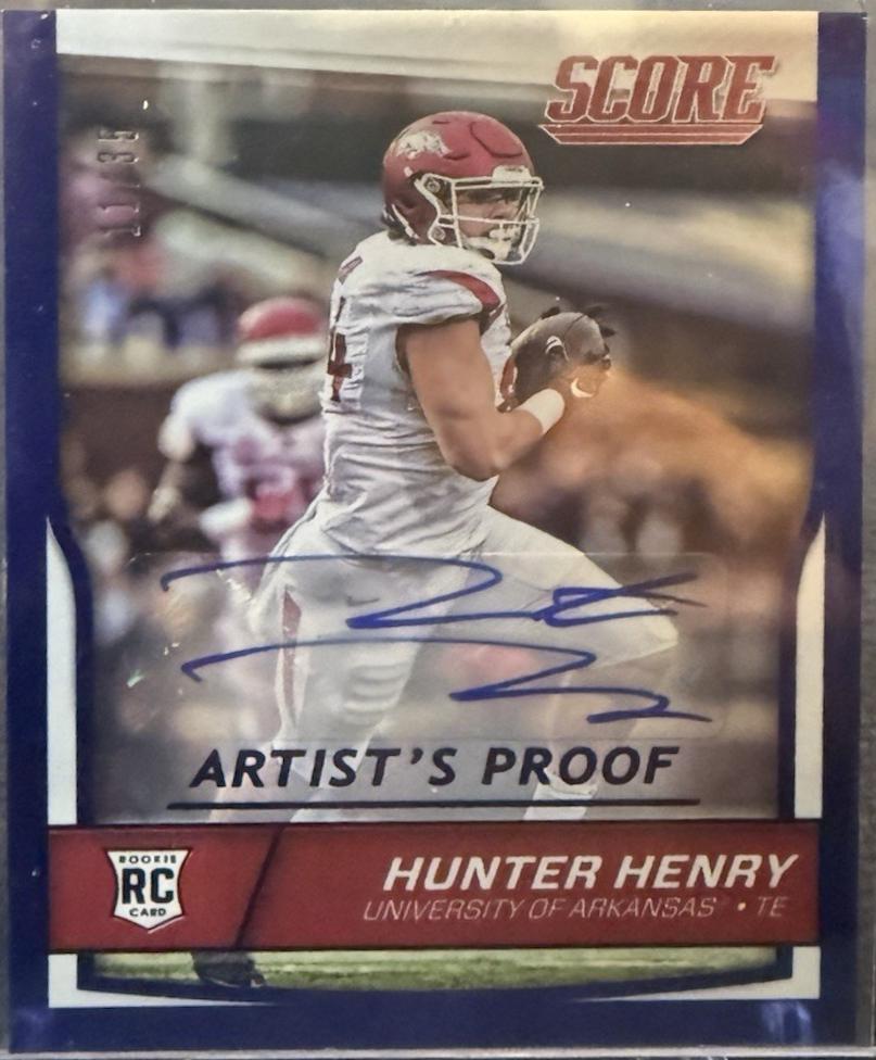Hunter Henry [Autograph Artist's Proof] #382