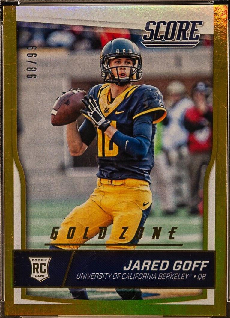 Jared Goff [Jumbo Gold Zone] #332