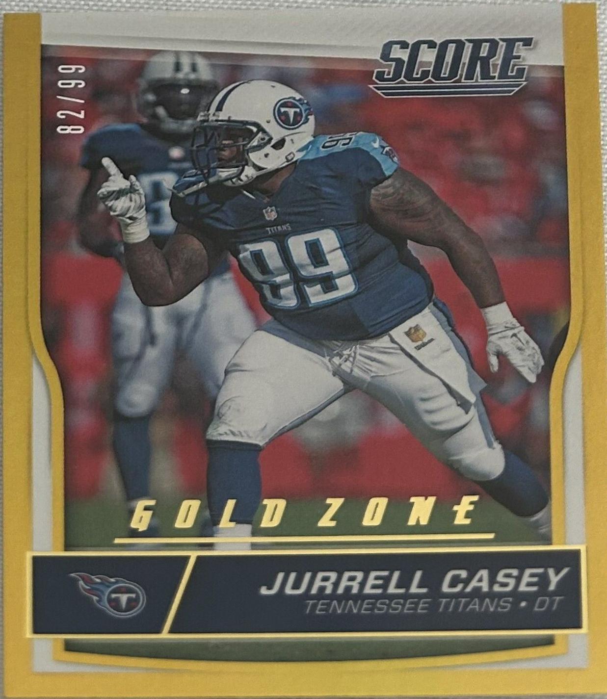 Jurrell Casey [Jumbo Gold Zone] #318