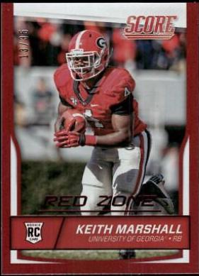 Keith Marshall [Autograph Red Zone] #422